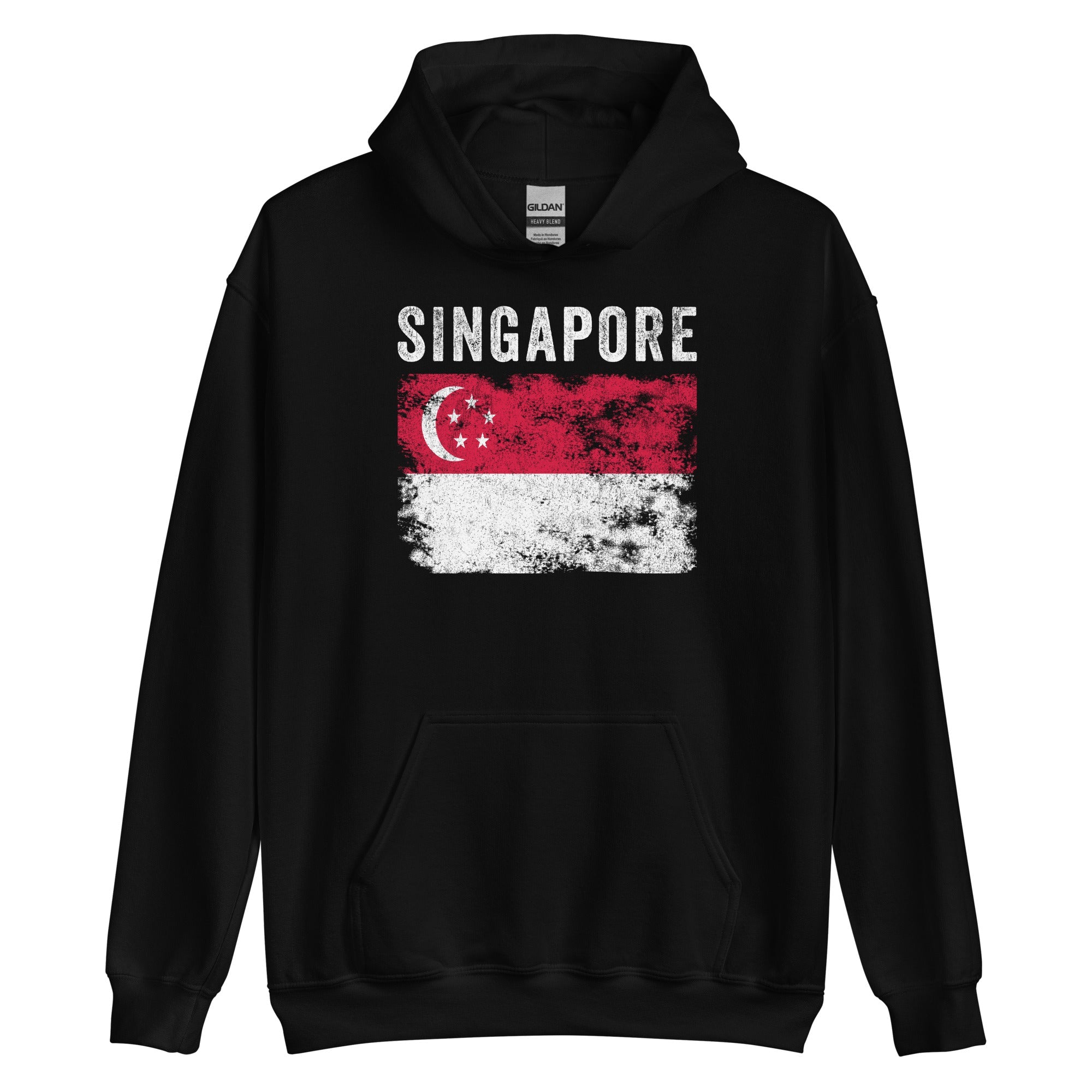 Singapore Flag Vintage Singaporean Flag Hoodie