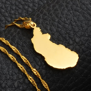 Sint Eustatius Map Necklace