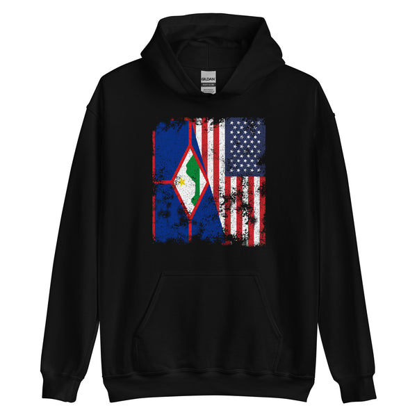 Sint Eustatius USA Flag Hoodie