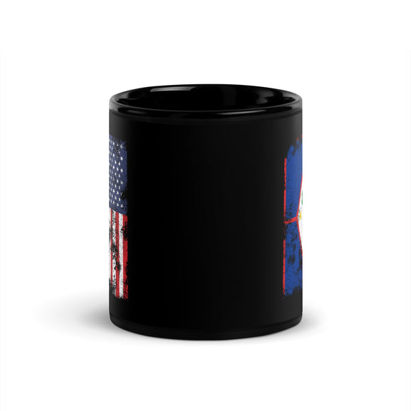 Sint Eustatius USA Flag Mug