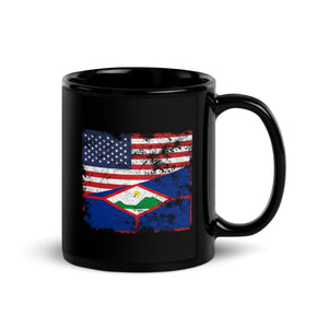 Sint Eustatius USA Flag Mug