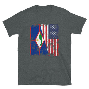 Sint Eustatius USA Flag T-Shirt