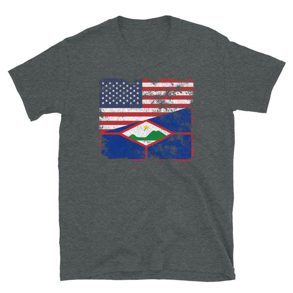 Sint Eustatius USA Flag T-Shirt