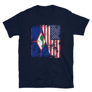 Sint Eustatius USA Flag T-Shirt