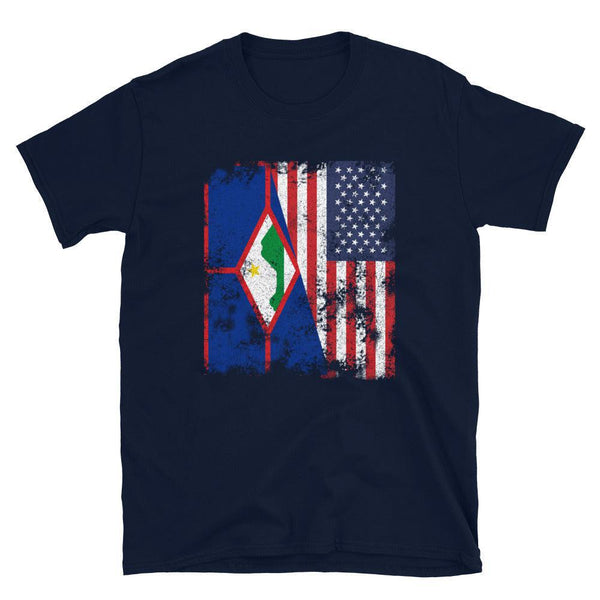 Sint Eustatius USA Flag T-Shirt