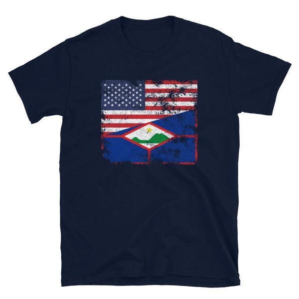 Sint Eustatius USA Flag T-Shirt