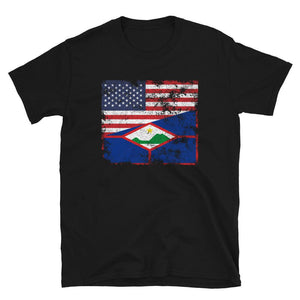 Sint Eustatius USA Flag T-Shirt