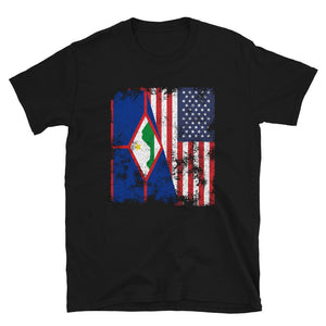 Sint Eustatius USA Flag T-Shirt