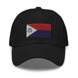 Sint Maarten Flag Cap - Adjustable Embroidered Dad Hat