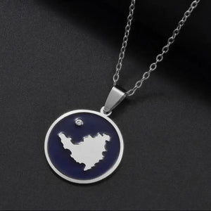 Sint Maarten Map Necklace - Saint-Martin Map Pendant