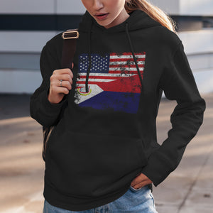 Sint Maarten USA Flag Hoodie