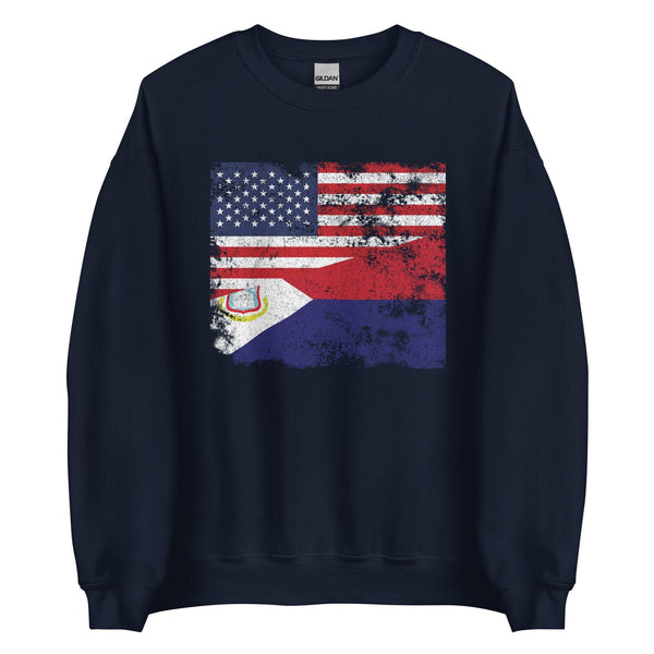 Saint Martin USA Flag Sweatshirt