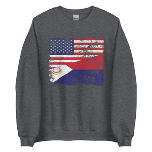 Saint Martin USA Flag Sweatshirt