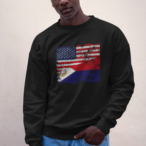 Sint Maarten USA Flag Sweatshirt