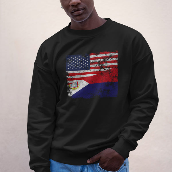Sint Maarten USA Flag Sweatshirt