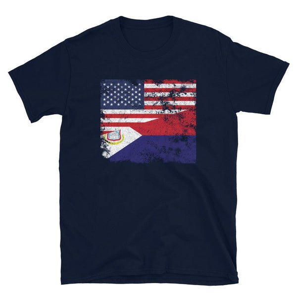 Saint Martin USA Flag T-Shirt