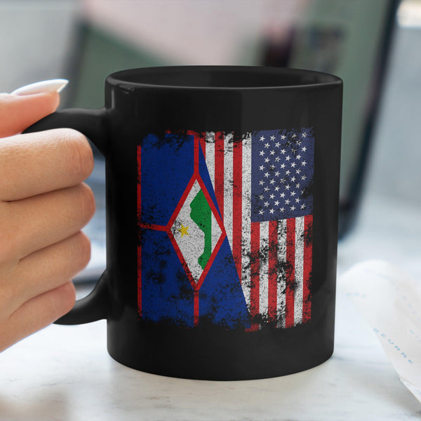 Sint Eustatius USA Flag Mug