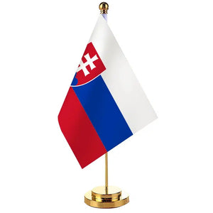 Slovakia Desk Flag - Small Office Table Flag