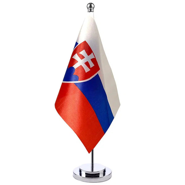 Slovakia Desk Flag - Small Office Table Flag