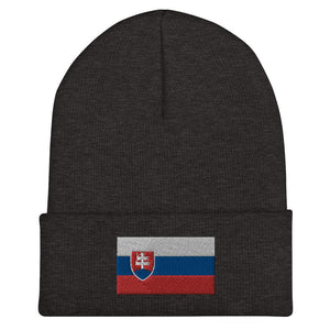 Slovakia Flag Beanie - Embroidered Winter Hat