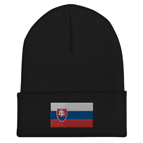 Slovakia Flag Beanie - Embroidered Winter Hat