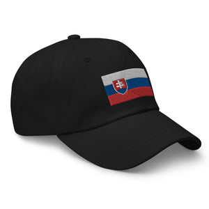 Slovakia Flag Cap - Adjustable Embroidered Dad Hat