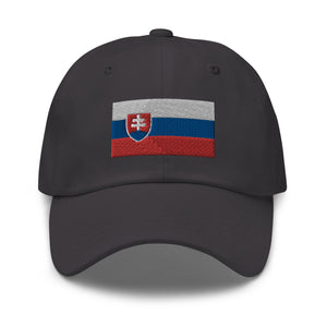 Slovakia Flag Cap - Adjustable Embroidered Dad Hat