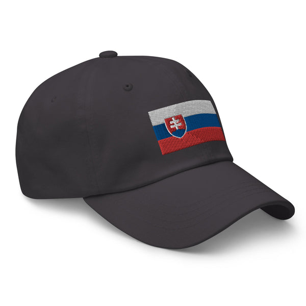 Slovakia Flag Cap - Adjustable Embroidered Dad Hat