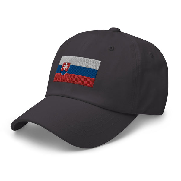 Slovakia Flag Cap - Adjustable Embroidered Dad Hat