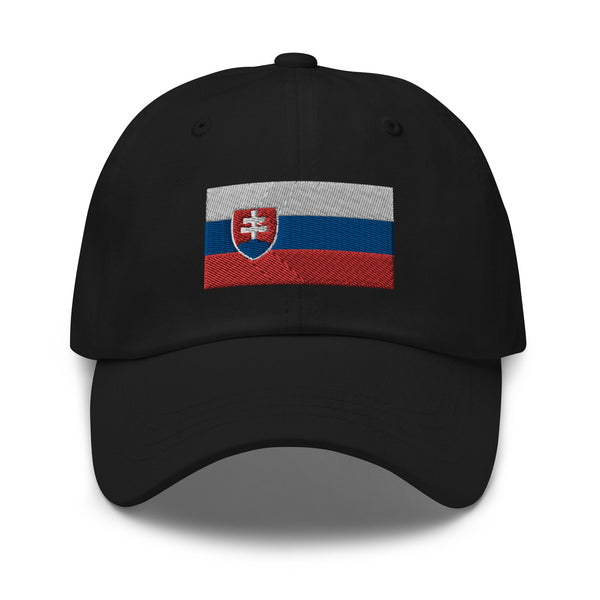 Slovakia Flag Cap - Adjustable Embroidered Dad Hat