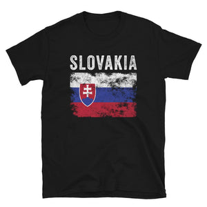 Slovakia Flag Distressed - Slovak Flag T-Shirt