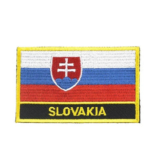 Slovakia Flag Patch - Sew On/Iron On Patch