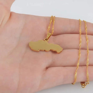 Slovakia Map Necklace