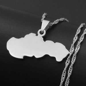 Slovakia Map Necklace