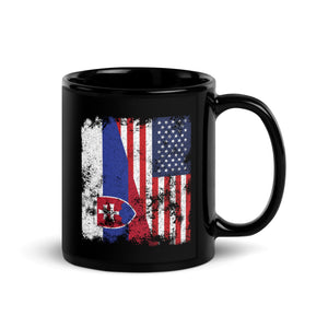 Slovakia USA Flag - Half American Mug