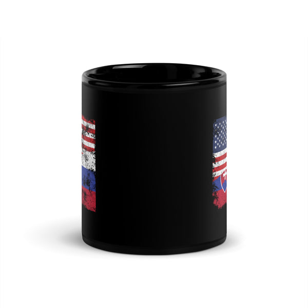 Slovakia USA Flag Mug