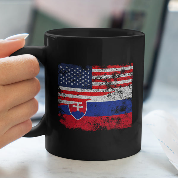 Slovakia USA Flag Mug