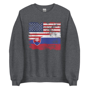 Slovakia USA Flag Sweatshirt