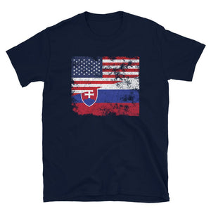 Slovakia USA Flag T-Shirt