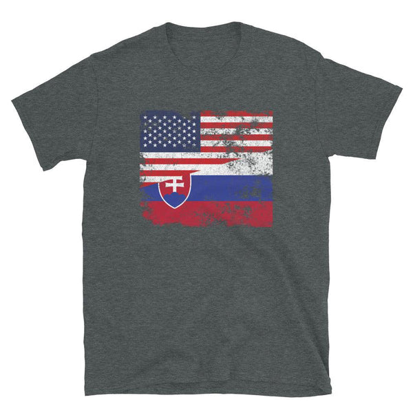 Slovakia USA Flag T-Shirt