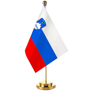 Slovenia Desk Flag - Small Office Table Flag