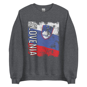 Slovenia Flag - Distressed Flag Sweatshirt