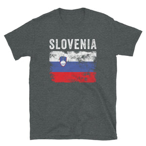 Slovenia Flag Distressed Slovenian Flag T-Shirt