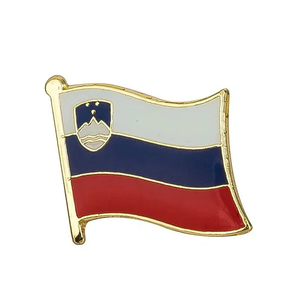 Slovenia Flag Lapel Pin - Enamel Pin Flag
