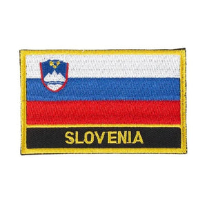 Miếng vá cờ Slovenia - May trên/Ủi trên miếng vá