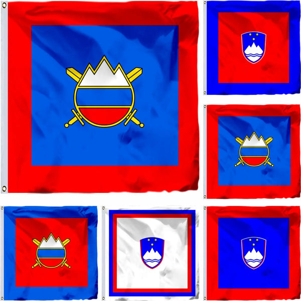 Slovenia Government Flags - 150x150cm(5x5ft) - 90x90cm(3x3ft)