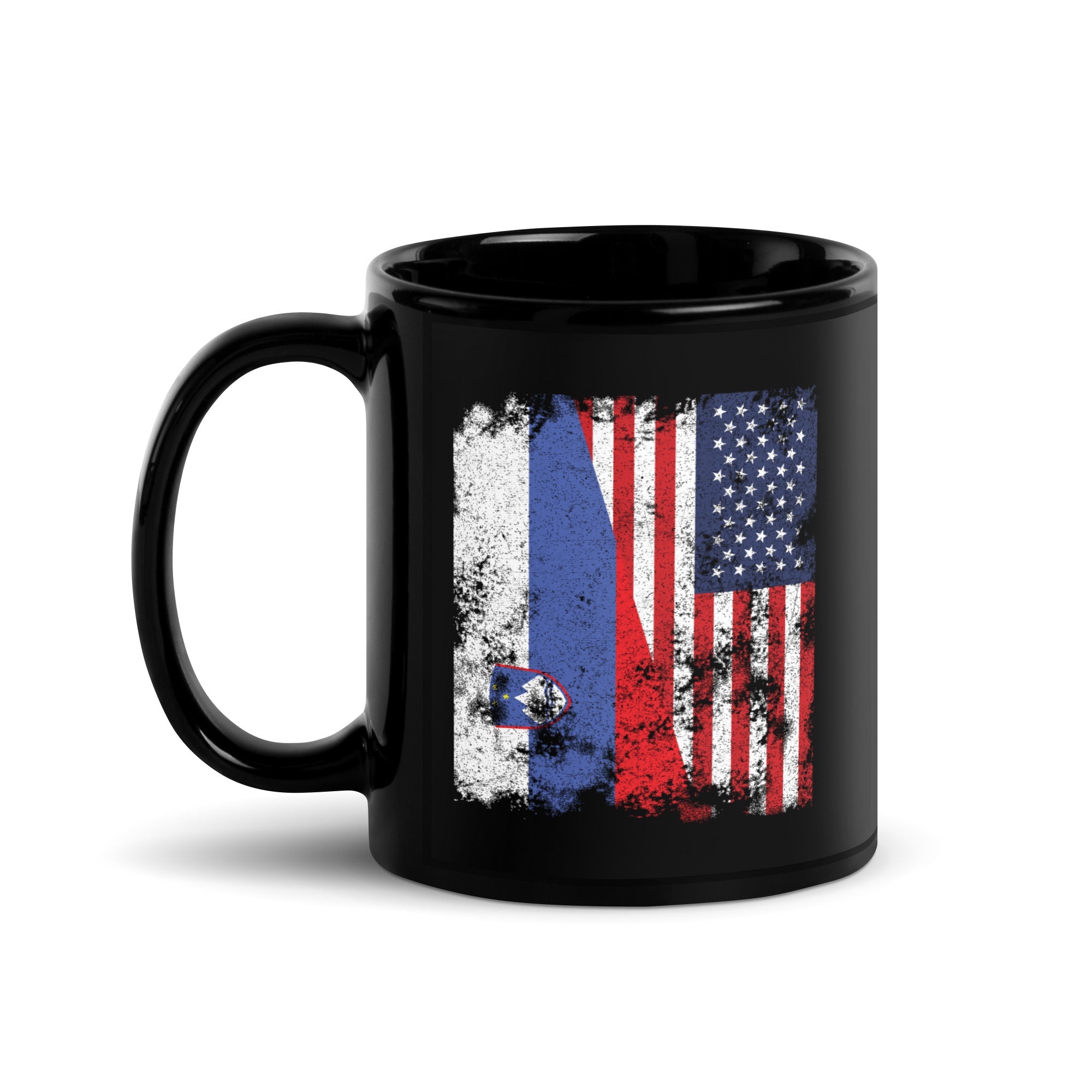 Slovenia USA Flag - Half American Mug