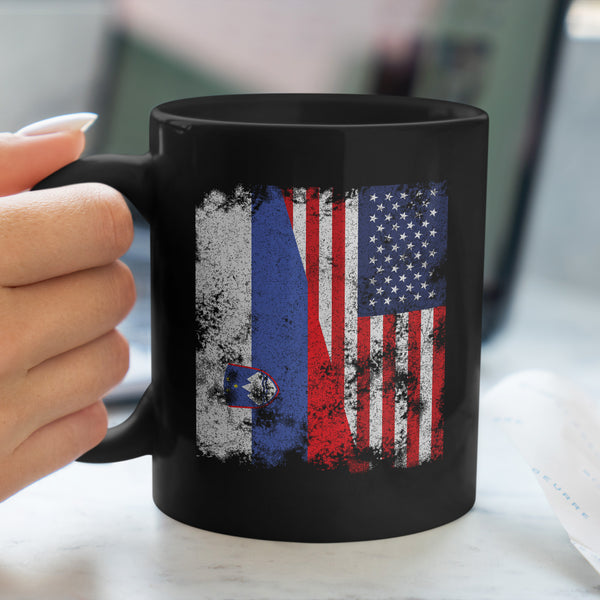 Slovenia USA Flag - Half American Mug