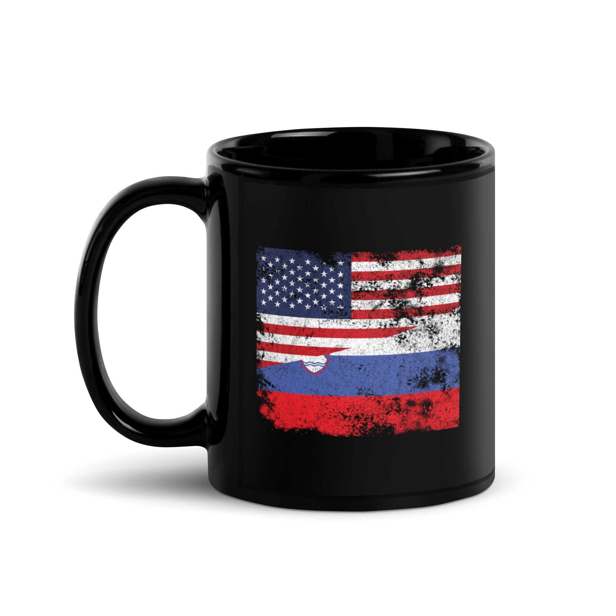 Slovenia USA Flag Mug