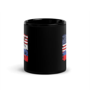 Slovenia USA Flag Mug